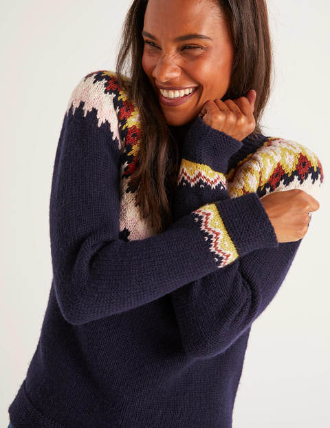 Emma Fair Isle Jumper - Navy Emma Fair Isle Jumper - Navy