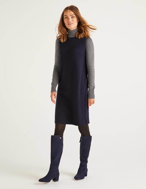 Juliet Dress - Colourblock Navy/Ivory Juliet Dress - Colourblock Navy/Ivory