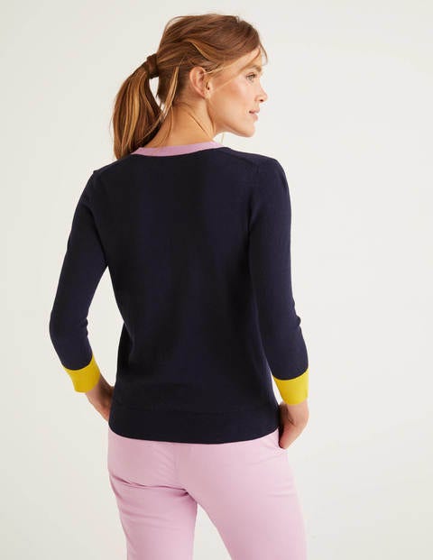 Wiltshire Henley Jumper - Navy Wiltshire Henley Jumper - Navy