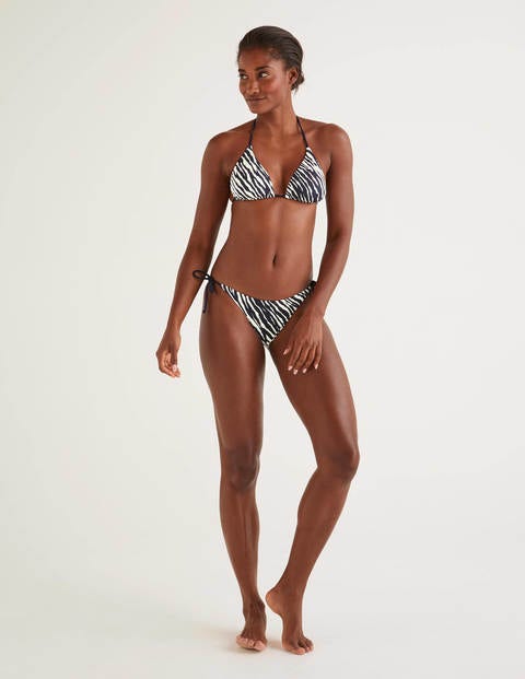 Bikinioberteil Mit Bändern - Navy/Naturweiß, Safari Bikinioberteil Mit Bändern - Navy/Naturweiß, Safari