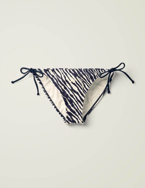 String Bikini Bottoms - Navy, Safari String Bikini Bottoms - Navy, Safari
