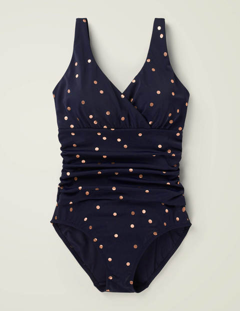 Talamanca Swimsuit - French Navy, Scattered Spot Talamanca Swimsuit - French Navy, Scattered Spot