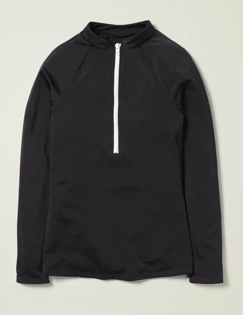 Zip Up Rash Vest - Black Zip Up Rash Vest - Black