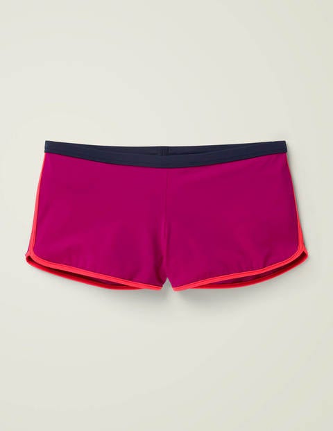 Piping Swim Shorts - Polished Berry Colourblock Piping Swim Shorts - Polished Berry Colourblock