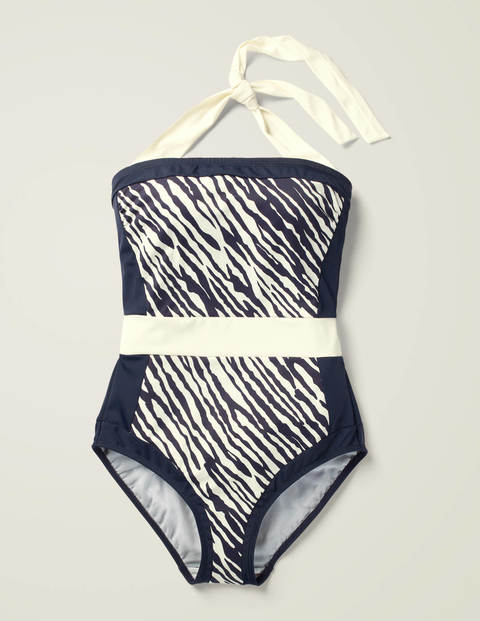 Santorini Swimsuit - Navy, Safari Santorini Swimsuit - Navy, Safari