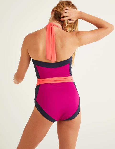 Santorini Swimsuit - Polished Berry Colourblock Santorini Swimsuit - Polished Berry Colourblock