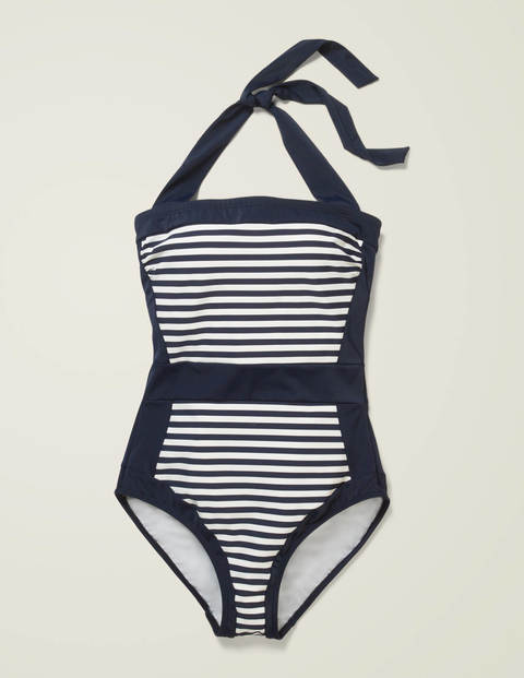 Santorini Swimsuit - Navy/Ivory Stripe Santorini Swimsuit - Navy/Ivory Stripe