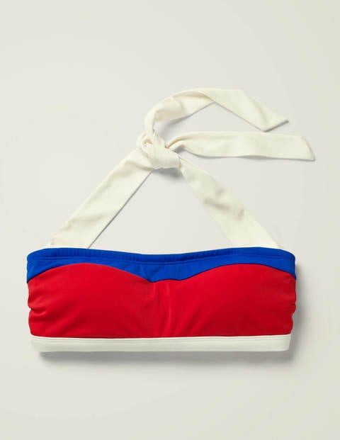 Santorini Bikini Top - Red Colourblock Santorini Bikini Top - Red Colourblock