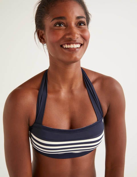 Santorini Bikini Top - Navy/Ivory Stripe Santorini Bikini Top - Navy/Ivory Stripe