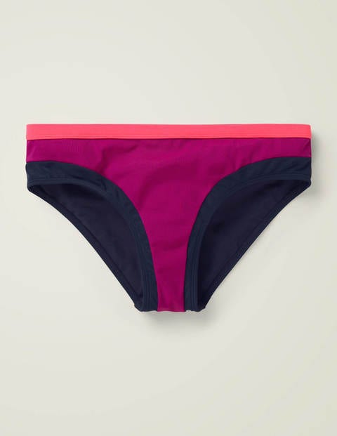 Santorini Bikini Bottoms - Polished Berry Colourblock Santorini Bikini Bottoms - Polished Berry Colourblock