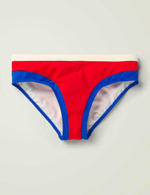 Santorini Bikini Bottoms - Hot Pepper Colourblock Santorini Bikini Bottoms - Hot Pepper Colourblock