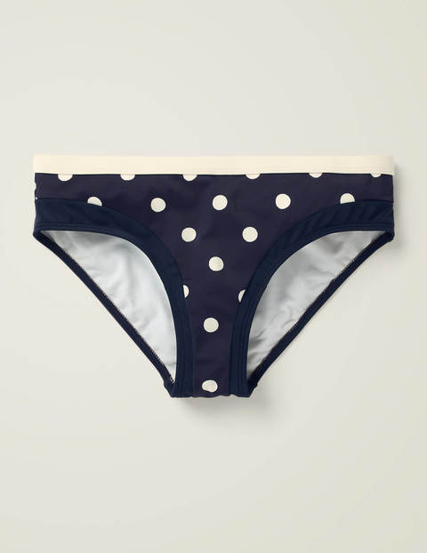 Santorini Bikini Bottoms - Navy/Ivory Spot Santorini Bikini Bottoms - Navy/Ivory Spot