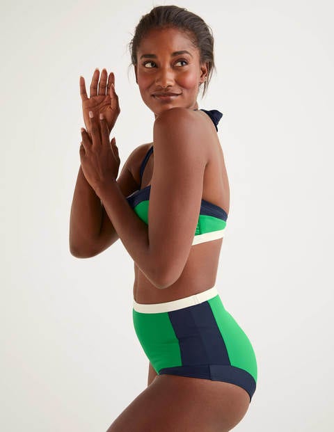 Santorini High Bikini Bottoms - Shamrock Colourblock Santorini High Bikini Bottoms - Shamrock Colourblock