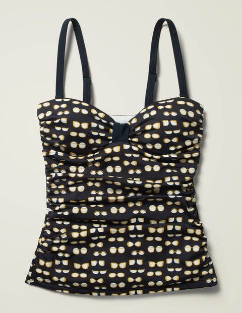 Ischia Bandeau-Tankini-Oberteil - Navy, Brillen Ischia Bandeau-Tankini-Oberteil - Navy, Brillen