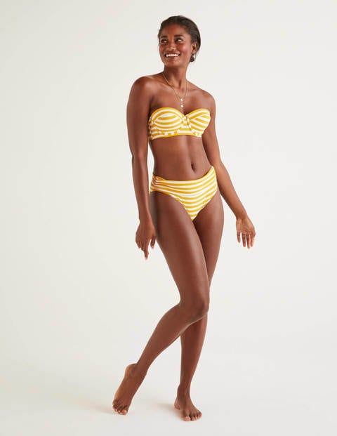 Samos Cup-size Bikini Top - Yellow/Ivory Stripe Samos Cup-size Bikini Top - Yellow/Ivory Stripe