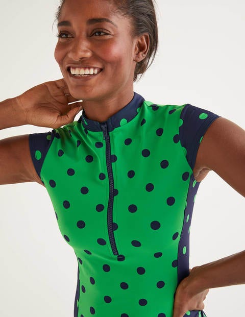 Tilos Short Sleeve Rash Vest - Rich Emerald, Brand Spot Tilos Short Sleeve Rash Vest - Rich Emerald, Brand Spot