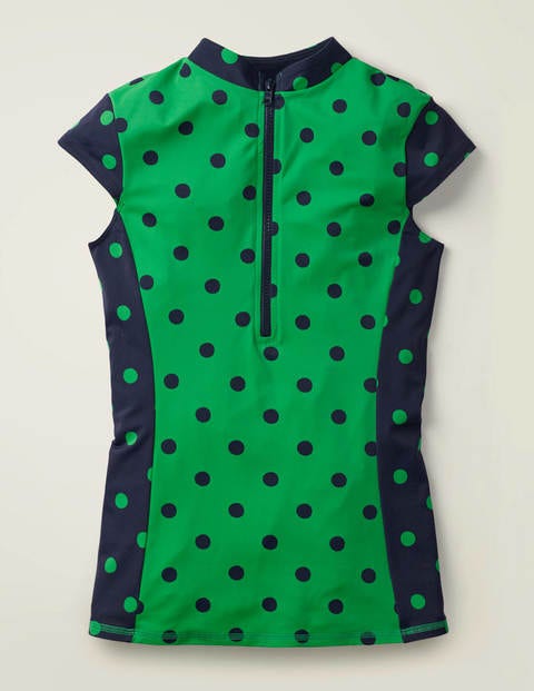 Tilos Short Sleeve Rash Vest - Rich Emerald, Brand Spot Tilos Short Sleeve Rash Vest - Rich Emerald, Brand Spot