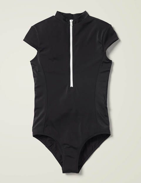 Leros Zip Up Swimsuit - Black Leros Zip Up Swimsuit - Black