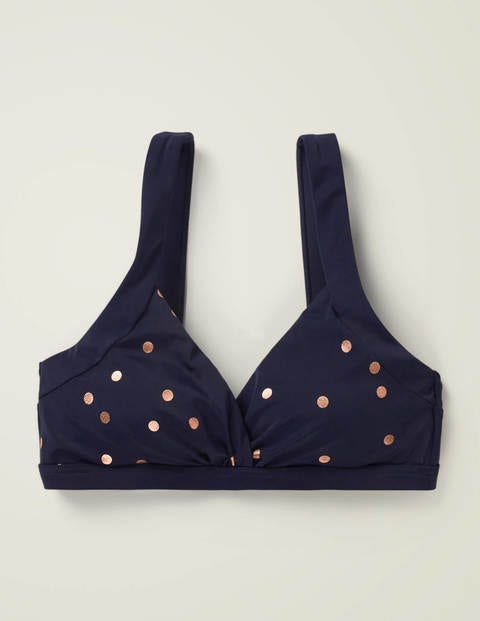 Talamanca Bikini Top - French Navy, Scattered Spot Talamanca Bikini Top - French Navy, Scattered Spot