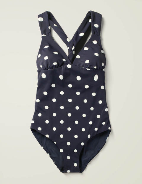 Lidos Swimsuit - Navy/Ivory Spot Lidos Swimsuit - Navy/Ivory Spot