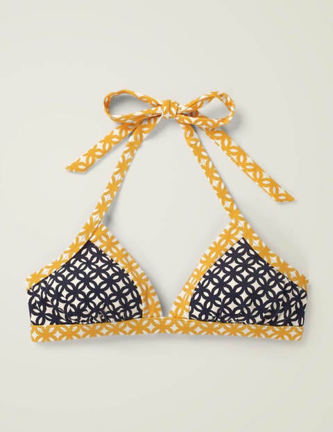 Patmos Halterneck Bikini Top - Navy, Link Patmos Halterneck Bikini Top - Navy, Link