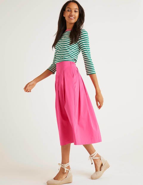 mid length pleated skirts 80 cotton