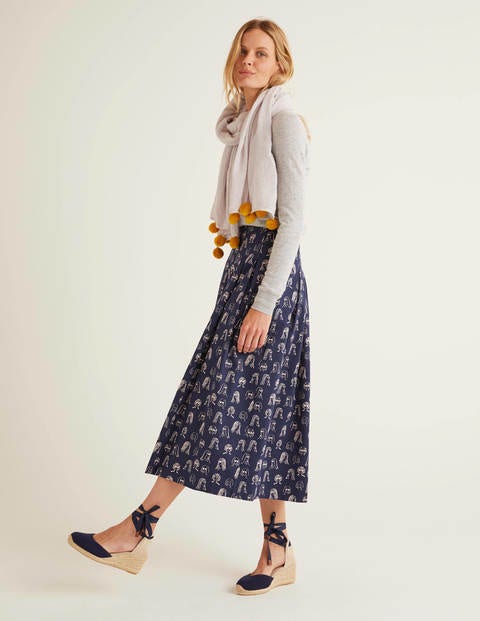 Theodora Pleated Skirt - Navy, Chit Chat Theodora Pleated Skirt - Navy, Chit Chat