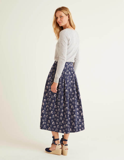 Theodora Pleated Skirt - Navy, Chit Chat Theodora Pleated Skirt - Navy, Chit Chat
