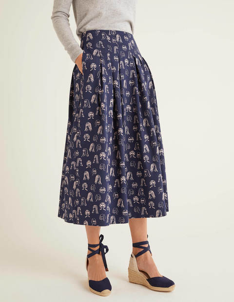 Theodora Pleated Skirt - Navy, Chit Chat Theodora Pleated Skirt - Navy, Chit Chat