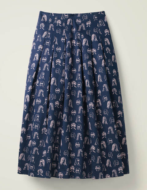 Theodora Pleated Skirt - Navy, Chit Chat Theodora Pleated Skirt - Navy, Chit Chat