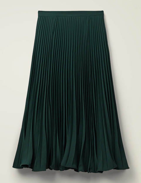 Kristen Pleated Skirt - Highland Green Kristen Pleated Skirt - Highland Green
