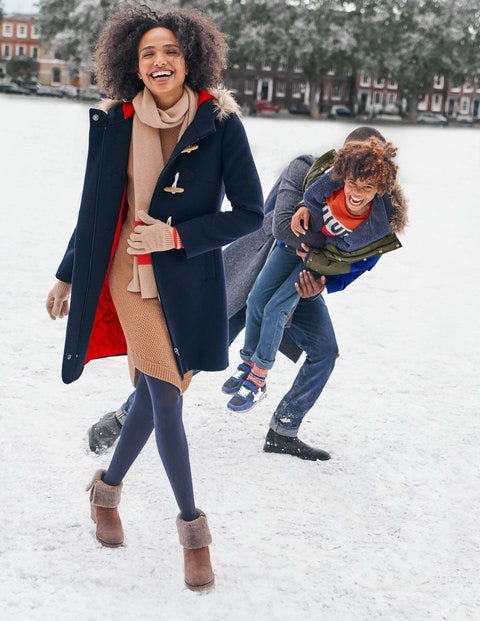 boden girls winter coat
