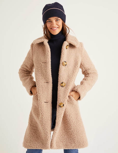 Cowell Teddy Coat Natural Boden Us