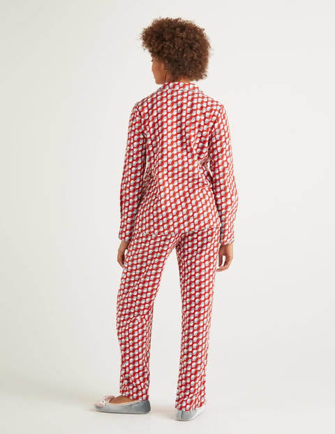 Vanessa Cosy Pajamas - Post Box Red, Rocking Robin Vanessa Cosy Pajamas - Post Box Red, Rocking Robin