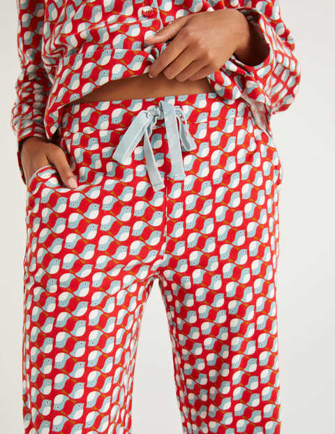 Vanessa Cosy Pajamas - Post Box Red, Rocking Robin Vanessa Cosy Pajamas - Post Box Red, Rocking Robin