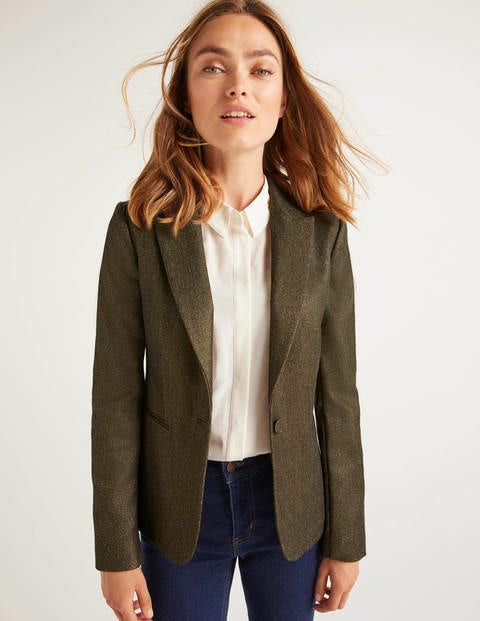 Belgravia Blazer - Gold Metallic Belgravia Blazer - Gold Metallic