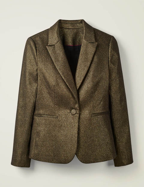 Belgravia Blazer - Gold Metallic Belgravia Blazer - Gold Metallic