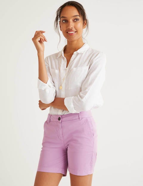 Daisy Chino Shorts - Lupin Daisy Chino Shorts - Lupin