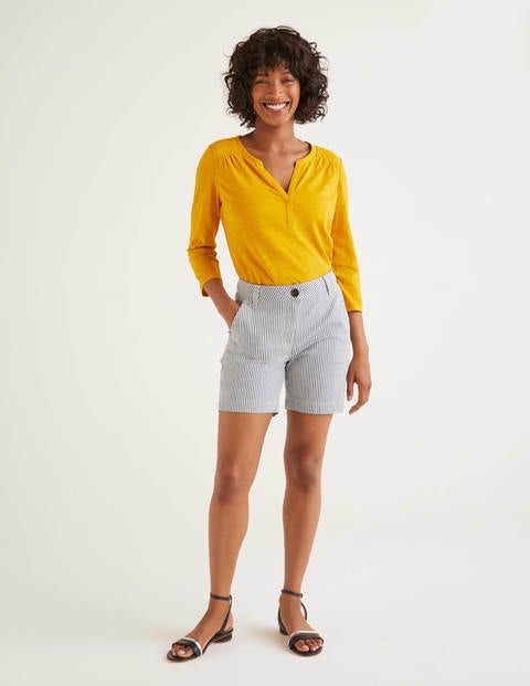 Daisy Chino Shorts - Ticking Stripe Daisy Chino Shorts - Ticking Stripe