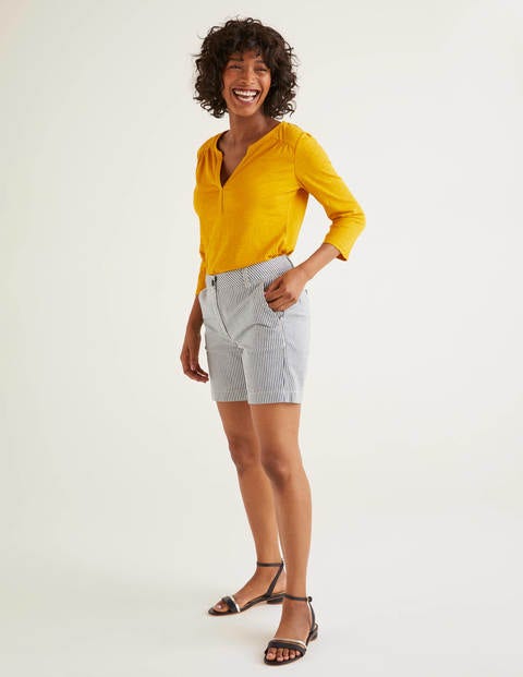Daisy Chino Shorts - Ticking Stripe Daisy Chino Shorts - Ticking Stripe