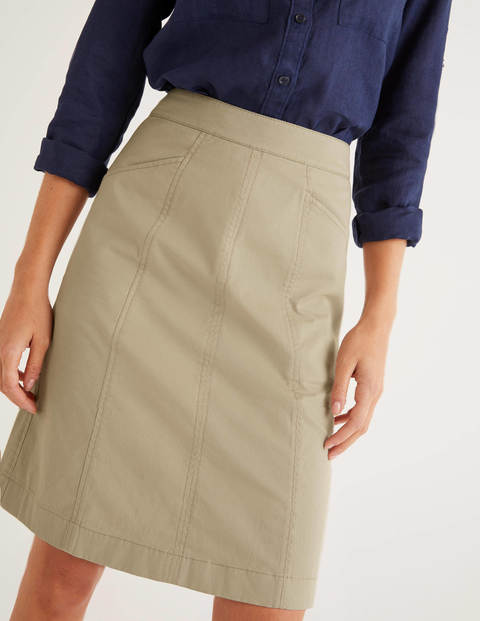 Daisy Chino Skirt - Soft Stone Daisy Chino Skirt - Soft Stone