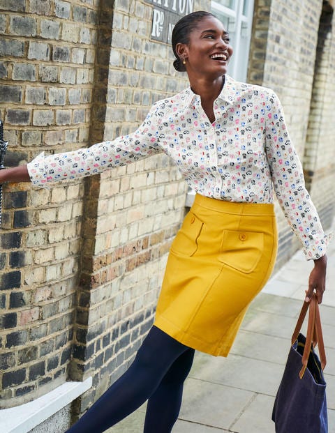Tallis Stitch Mini Skirt - Dropped Pollen Tallis Stitch Mini Skirt - Dropped Pollen