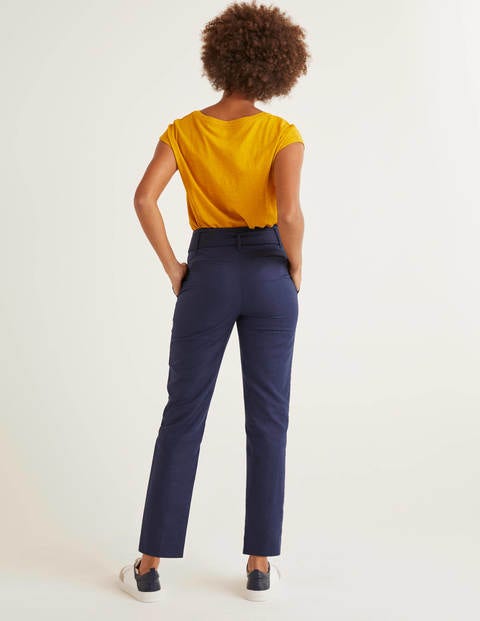 Holkham Belted Trousers - Navy Holkham Belted Trousers - Navy