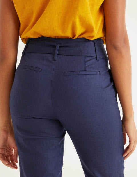 Holkham Belted Trousers - Navy Holkham Belted Trousers - Navy