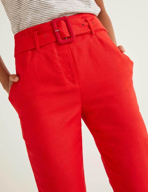 Holkham Hose mit Gürtel - Signalrot Holkham Hose mit Gürtel - Signalrot