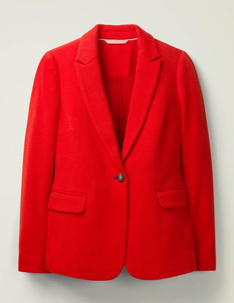 Hall Jersey Blazer - Post Box Red Hall Jersey Blazer - Post Box Red