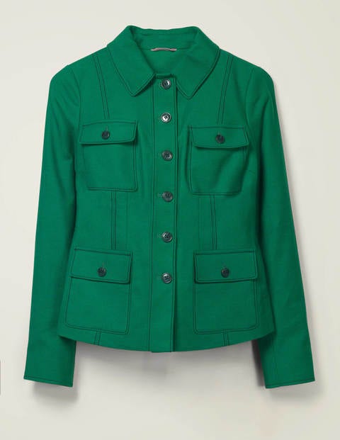 Wheatley Jacke Mit Steppnähten - Waldgrün Wheatley Jacke Mit Steppnähten - Waldgrün