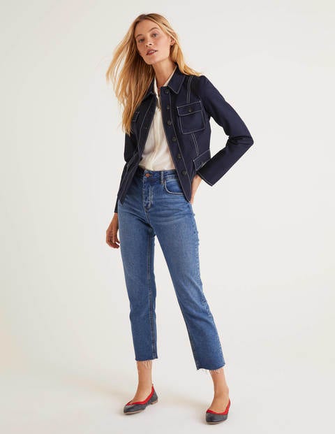 Veste à surpiqûres Wheatley - Bleu marine Veste à surpiqûres Wheatley - Bleu marine