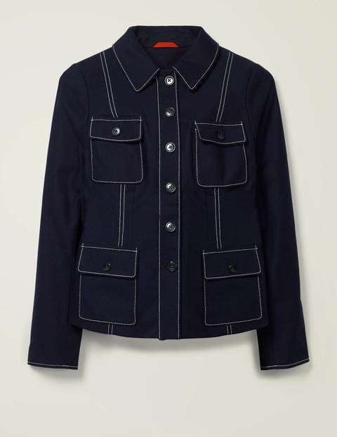 Veste à surpiqûres Wheatley - Bleu marine Veste à surpiqûres Wheatley - Bleu marine
