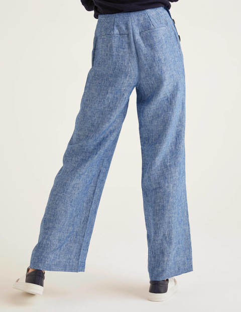 Falmouth Linen Trousers - Chambray Falmouth Linen Trousers - Chambray